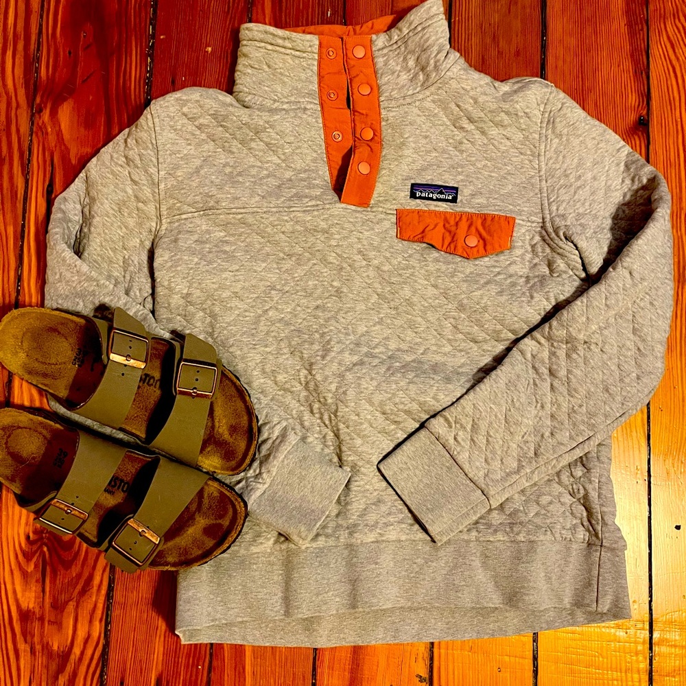 Patagonia Quilted Grey Pullover